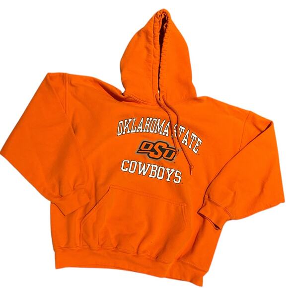 OSU Oklahoma State University Adult XL Orange Logo Hoodie Cotton/Polyester Blend - Picture 1 of 6